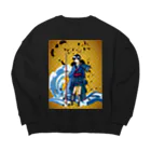 Drecome_Designの女武者 Big Crew Neck Sweatshirt