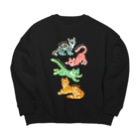 タタナ幻獣館のSWEET TIGERS Big Crew Neck Sweatshirt