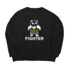 パンダプロレス&パンダジムのパンダプロレス ファイター Big Crew Neck Sweatshirt