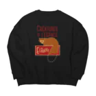 ふしぎ堂　SUZURI支店の宇宙生物エルバッキー Big Crew Neck Sweatshirt