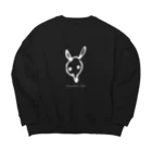 teragawanoenのなぞのどうぶつ Big Crew Neck Sweatshirt