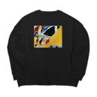 impressionismのWassily Kandinsky - Impression III (Konzert) Big Crew Neck Sweatshirt