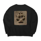 paweyetailの犬の足跡 Big Crew Neck Sweatshirt