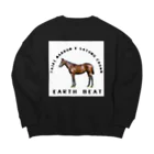 TaikiRacingClubShopのEARTH BEAT Big Crew Neck Sweatshirt