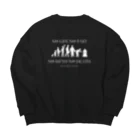 Silvervine PsychedeliqueのNo Birth No Death Big Crew Neck Sweatshirt