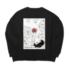 こやしファクトリーの花園（全体） Big Crew Neck Sweatshirt