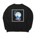 御巫れいん@Vtuberのえもい(白) Big Crew Neck Sweatshirt