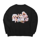 NORI OKAWAの賢い犬 大集合 Big Crew Neck Sweatshirt