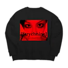 LUNARHOLIC STOREの[Strychnine] zAkro フォトカード柄～弐～（カラー） Big Crew Neck Sweatshirt