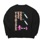 LalaHangeulのワクチン打ってもソーシャルディスタンス Big Crew Neck Sweatshirt