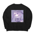 あくむ病院の✟紫姫✟ Big Crew Neck Sweatshirt