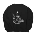 Villiamの【白】ヘソ天オオトカゲ / HESOTEN VARANUS Big Crew Neck Sweatshirt