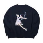 【ホラー専門店】ジルショップの妖精ガール＊恋のキューピット＊弓矢 Big Crew Neck Sweatshirt