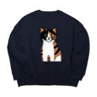 aiueoneko358のMIKENEKO Big Crew Neck Sweatshirt