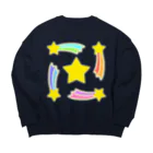 武者小路夕桐の流れ星 Big Crew Neck Sweatshirt