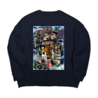 月が輝くこんな夜にの如月書店 Big Crew Neck Sweatshirt