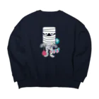 キッズモード某の夏祭り帰りのミイラ男 Big Crew Neck Sweatshirt