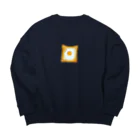 うさぎちゃんアイランドのマヨで囲って卵を落としたトースト Big Crew Neck Sweatshirt