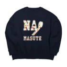 na_masute39のマステ動物 Big Crew Neck Sweatshirt