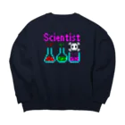 ナチュラルサトシのめへのScientist Big Crew Neck Sweatshirt