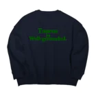 宇宙の真理ナビゲーターSunsCrystal's Shopの【牡牛座】Taurus is well-grounded(地に足の着いた牡牛座) Big Crew Neck Sweatshirt