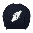 たぬき屋さん。の狐の窓 Big Crew Neck Sweatshirt