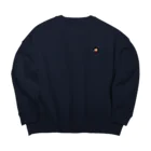 あまのこゆき.comのかまってにゃん(黒)トレーナー Big Crew Neck Sweatshirt