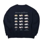 BowWoof Shopの【濃カラー】こいぬシェルティ無防備 Big Crew Neck Sweatshirt