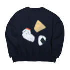 えたいのしれぬ屋のマルチーズたち Big Crew Neck Sweatshirt