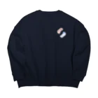 Jackalope Houseのツノアリウサギアジサイモドキウミウシ 2匹ver. Big Crew Neck Sweatshirt