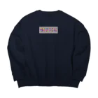 [0~Begin]の0~BEGINロゴデザイン Big Crew Neck Sweatshirt