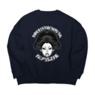 中華呪術堂（チャイナマジックホール）の【黒】舌を出した東洋の女の子  Big Crew Neck Sweatshirt