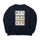 キッズモード某の葵のピンズ ( 架空麻雀牌シリーズ) Big Crew Neck Sweatshirt