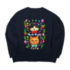 油絵描きの小物売り場の蒲田Loveおにぎりちゃんの愛猫ちゃんズ（ファション） Big Crew Neck Sweatshirt