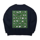 M.L.Merの大人気！登山用品リストイラスト Big Crew Neck Sweatshirt