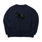 キッズモード某のスイカリュックのカブトムシ Big Crew Neck Sweatshirt