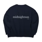 midnightsun_comのmidnightsun simple logo sweat shirt Big Crew Neck Sweatshirt