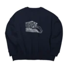 Los animales divinos.のアムールトラA03 Big Crew Neck Sweatshirt