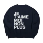 TATEYAMAのJE T'AIME MOI NON PLUS (blanc) Big Crew Neck Sweatshirt