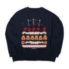 okappaloverのcake Big Crew Neck Sweatshirt