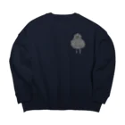 ボーイ君のお散歩の羊カットのトイプードル Big Crew Neck Sweatshirt