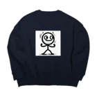 Design by hisachilの線人くん(ガッツ) Big Crew Neck Sweatshirt