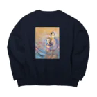 R O S E M A R Y☆A Y A N K Aの光。 Big Crew Neck Sweatshirt