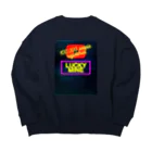 Motivation_Get_Shopのラッキーマインチャンネル登録１０万人記念 Big Crew Neck Sweatshirt