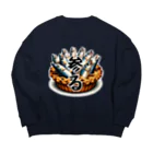 オウゲンとマーケットの参る！スターゲイジーパイ Big Crew Neck Sweatshirt