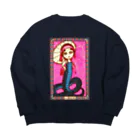 Mizna Wadaの人頭蛇娘 - 見世物趣味 Big Crew Neck Sweatshirt