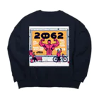 ヘッヘンのお店の【2062】アート Big Crew Neck Sweatshirt