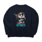 kazu_gのスケボーのない人生なんて!(パンダ)濃色用 Big Crew Neck Sweatshirt