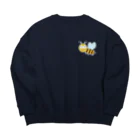 広川養蜂場の広川養蜂場のニホンミツバチ Big Crew Neck Sweatshirt