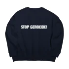 maleoのSTOP GENOCIDE パーカー Big Crew Neck Sweatshirt